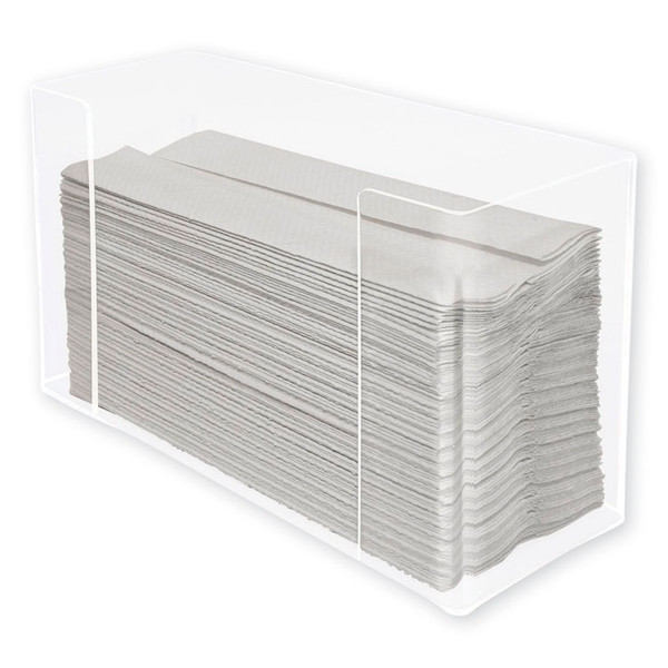 Multifold Paper Towel Dispenser, 12.5 x 4.4 x 7, Clear [SKU: KTKAH190]