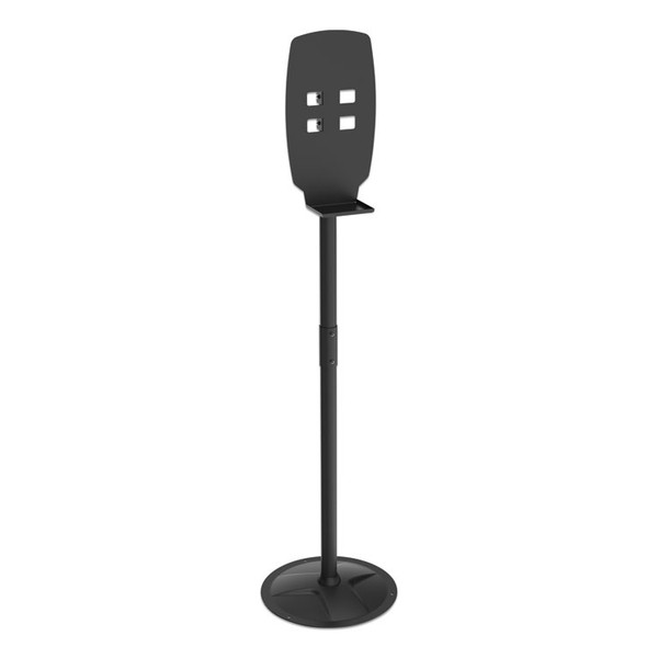 Floor Stand for Sanitizer Dispensers, Height Adjustable from 50" to 60", Black [SKU: KTKSD200]