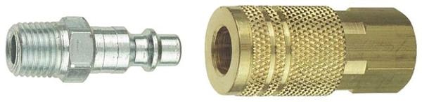 Tru-Flate 13-401 Coupler and Plug Set, 1/4 in [SKU: ORG6277404]