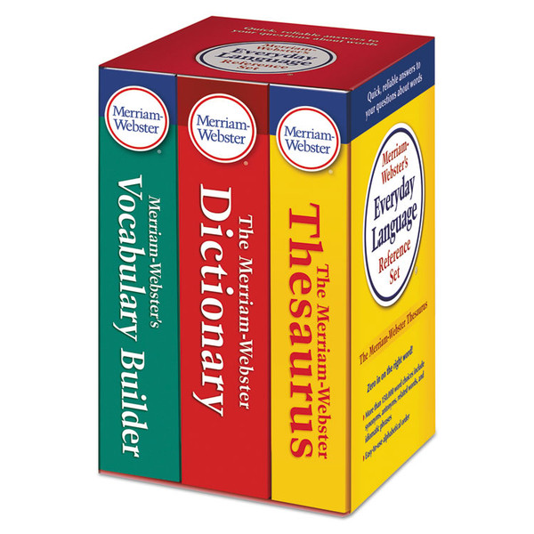 Everyday Language Reference Set, Dictionary, Thesaurus, Vocabulary Builder [SKU: MER3328]