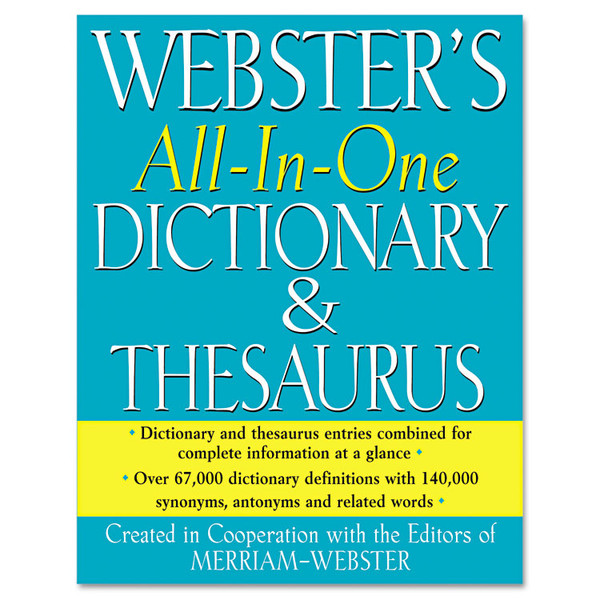 All-In-One Dictionary/Thesaurus, Hardcover, 768 Pages [SKU: MERFSP0471]