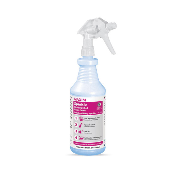 RTU Sparkle Glass Cleaner, Safe-to-Ship, 32 oz Bottle, 6/Carton [SKU: MLB05180086]