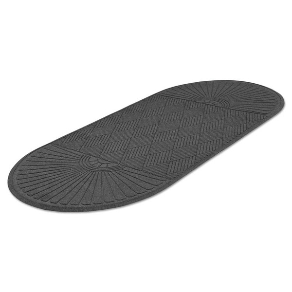 EcoGuard Diamond Floor Mat, Double Fan, 36 x 96, Charcoal [SKU: MLLEGDDF030804]