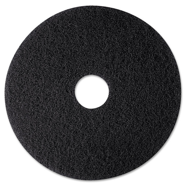 Low-Speed High Productivity Floor Pads 7300, 12" Diameter, Black, 5/Carton [SKU: MMM08270]