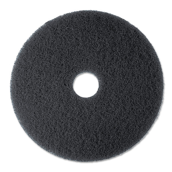 Low-Speed High Productivity Floor Pads 7300, 19" Diameter, Black, 5/Carton [SKU: MMM08277]