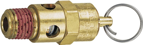 Tru-Flate 21-707 Safety Valve, 1/4 in, Brass Body [SKU: ORG1145309]