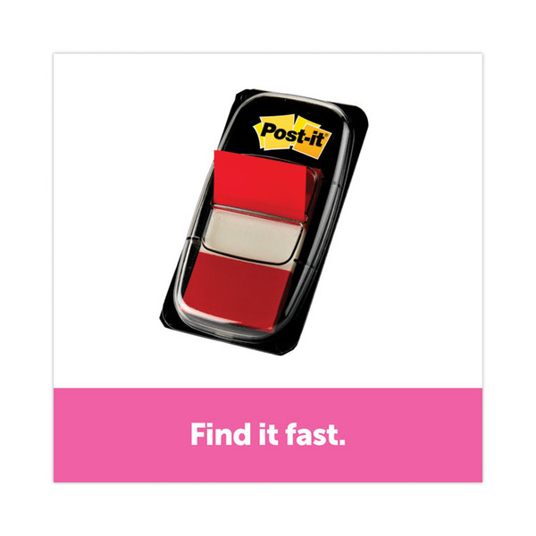 Marking Page Flags in Dispensers, Red, 50 Flags/Dispenser, 12 Dispensers/Pack [SKU: MMM680RD12]