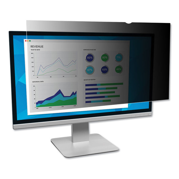 Frameless Blackout Privacy Filter for 19.5" Widescreen Flat Panel Monitor, 16:9 Aspect Ratio [SKU: MMMPF195W9B]