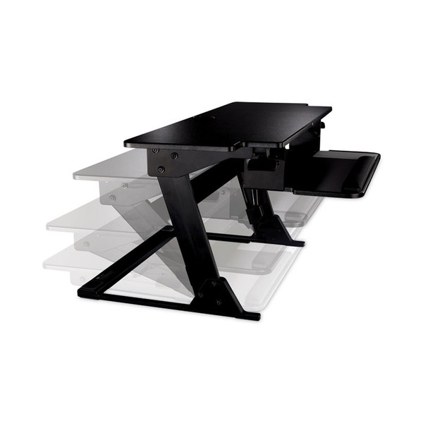 Precision Standing Desk, 42" x 23.2" x 6.2" to 20", Black [SKU: MMMSD70B]
