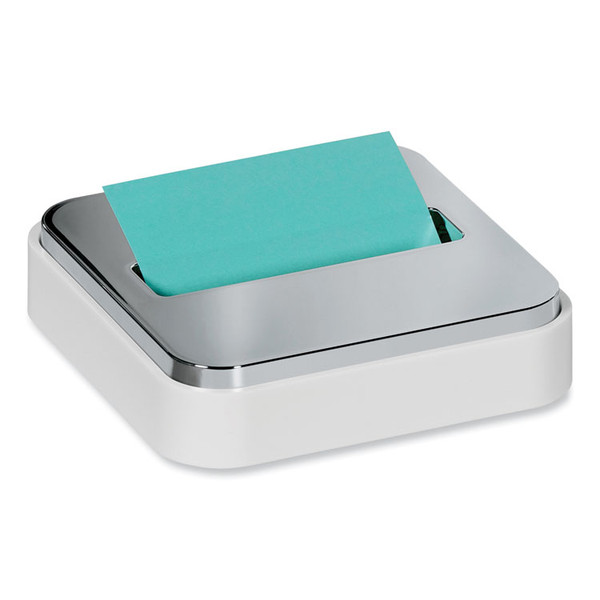 Steel Top Dispenser, For 3 x 3 Pads, White/Steel [SKU: MMMSTL330WH]