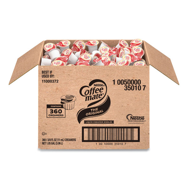 Liquid Coffee Creamer, Original, 0.38 oz Mini Cups, 360/Carton [SKU: NES35010]