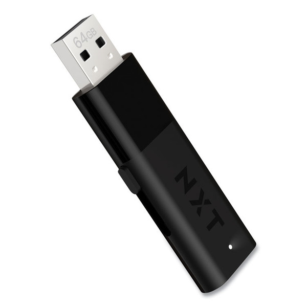 USB 2.0 Flash Drive, 64 GB, Black, 2/Pack [SKU: NXT24399040]
