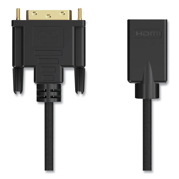 DVI to HDMI Adapter, 6", Black [SKU: NXT24400010]