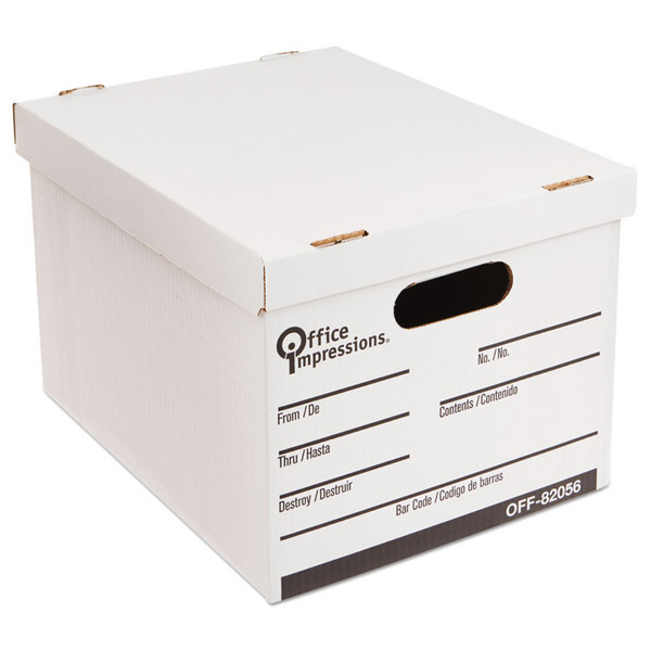 Medium-Duty Economy Storage Files, Letter/Legal Files, 14" Wide , White, 12/Carton [SKU: OFF82056]