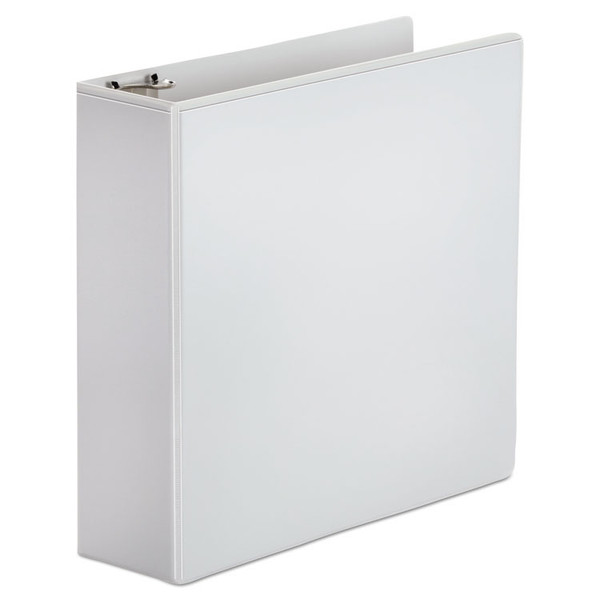 Economy Round Ring View Binder, 3 Rings, 3" Capacity, 11 x 8.5, White [SKU: OFF82236]