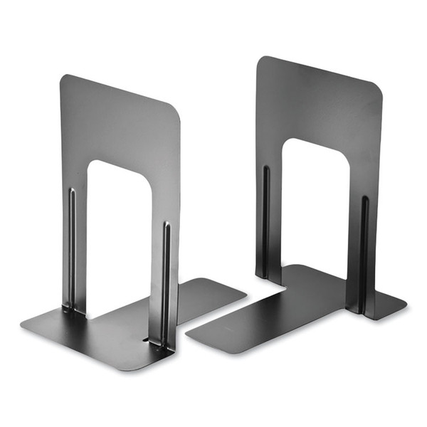 Steel Bookends, Nonskid, 5.88 x 8.25 x 9, Black, 1 Pair [SKU: OIC93051]