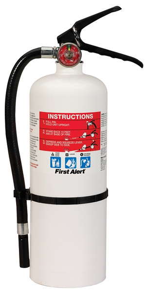 FIRST ALERT HOME2 Rechargeable Fire Extinguisher, 5 lb Capacity, Monoammonium Phosphate, 2-A:10-B:C Class [SKU: ORG8657868]
