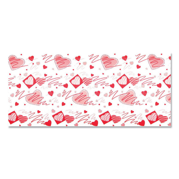 Corobuff Corrugated Paper Roll, 48" x 25 ft, Valentine Hearts [SKU: PAC0012251]