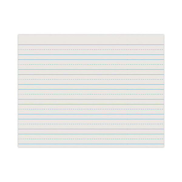 Skip-A-Line Ruled Newsprint Paper, 3/4" Two-Sided Long Rule, 8.5 x 11, 500/Pack [SKU: PAC2635]