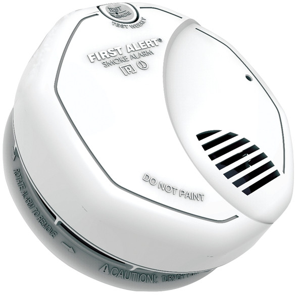 FIRST ALERT 1039842 Smoke and Fire Alarm with Battery, Lithium-Ion Battery, Ionization, Photoelectric Sensor, 85 dB [SKU: ORG7100852]