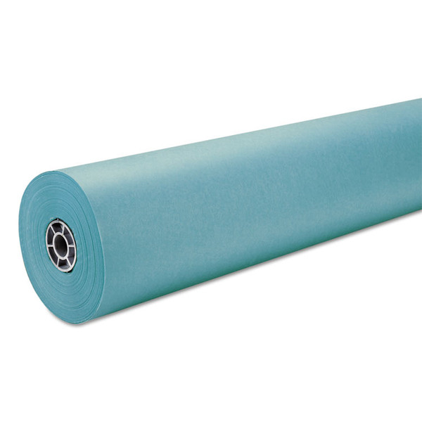 Rainbow Duo-Finish Colored Kraft Paper, 35 lb Wrapping Weight, 36" x 1,000 ft, Aqua [SKU: PAC63160]