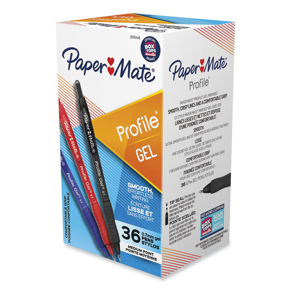 Profile Gel Pen, Retractable, Medium 0.7 mm, Assorted Ink and Barrel Colors, 36/Pack [SKU: PAP2095446]