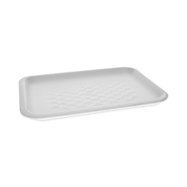 Supermarket Tray, #2S, 10.75 x 5.5 x 1.2, White, Foam, 500/Carton [SKU: PCT51P102S]