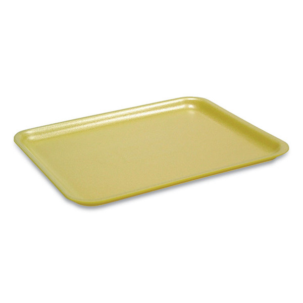 Supermarket Tray, #2, 8.38 x 5.88 x 1.21, Yellow, Foam, 500/Carton [SKU: PCT51P302]