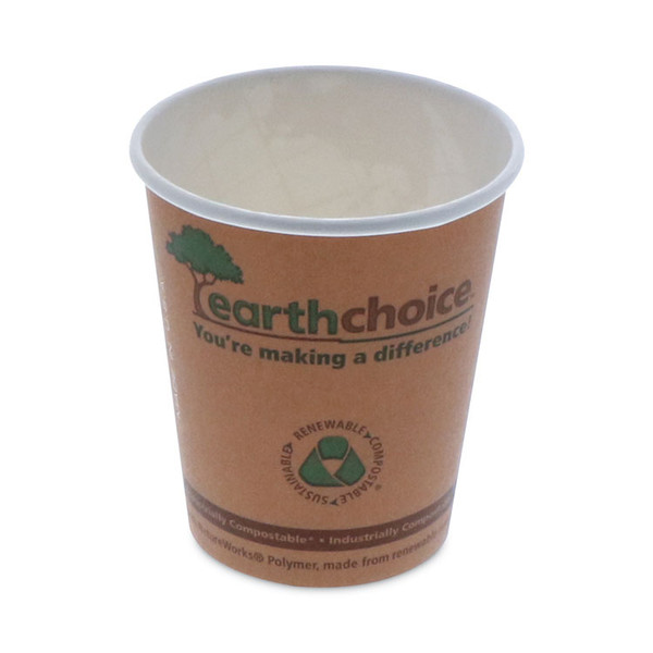 EarthChoice Compostable Paper Cup,, 8 oz, Orange, 1,000/Carton [SKU: PCTDPHC8EC]