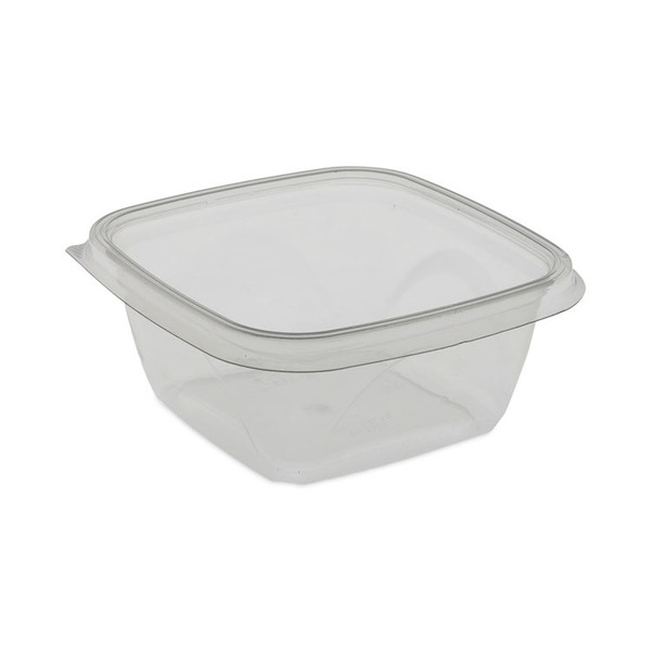EarthChoice Square Recycled Bowl, 16 oz, 5 x 5 x 1.75, Clear, Plastic, 504/Carton [SKU: PCTSAC0516]