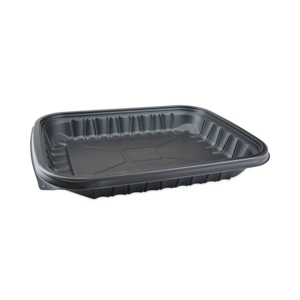 EarthChoice Entree2Go Takeout Container, 48 oz, 11.75 x 8.75 x 1.61, Black, Plastic, 200/Carton [SKU: PCTYCNB12X94800]