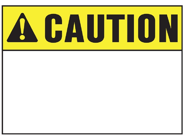 SIGN SAFETY CAUTION 10INX14IN [SKU: ORG4395653]