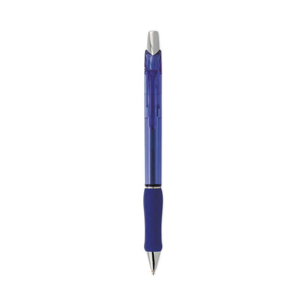 R.S.V.P. Super RT Ballpoint Pen, Retractable, Medium 0.7 mm, Blue Ink, Blue Barrel, Dozen [SKU: PENBX477C]