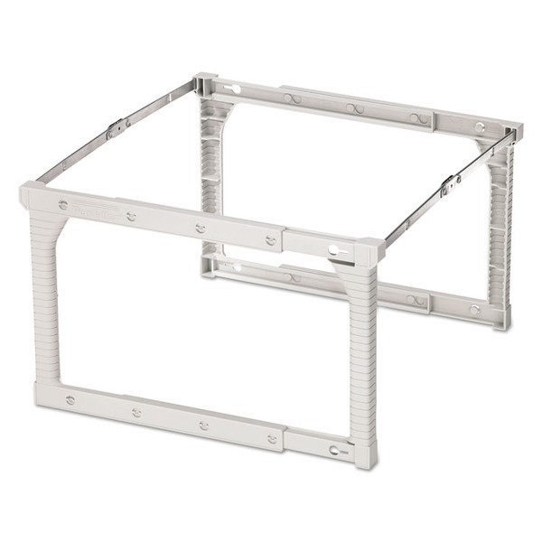 Plastic Snap-Together Hanging Folder Frame, Legal/Letter Size, 18" to 27" Long, White/Silver Accents [SKU: PFX04441]