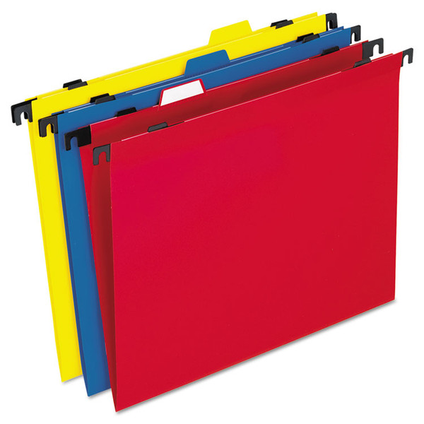 2-in-1 Colored Poly Folders with Built-in Tabs, Letter Size, 1/3-Cut Tabs, Assorted Colors, 10/Pack [SKU: PFX99917]