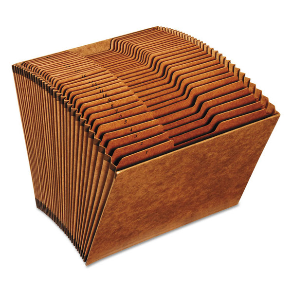 Heavy-Duty Open-Top Expanding Stadium File, 31 Sections, 1/3-Cut Tabs, Letter Size, Redrope [SKU: PFXR217DHD]