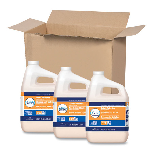 Professional Deep Penetrating Fabric Refresher, Fresh Clean, 1 gal Bottle, 3/Carton [SKU: PGC33032CT]