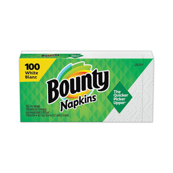 Quilted Napkins, 1-Ply, 12.1 x 12, White, 100/Pack [SKU: PGC34884PK]