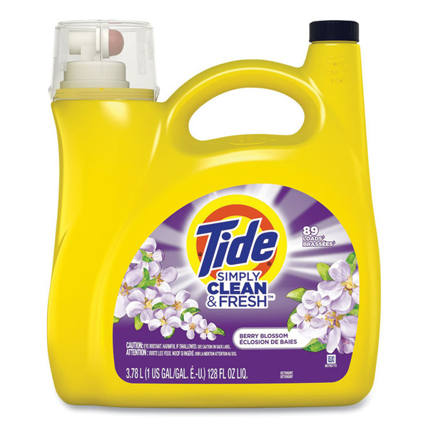 Simply Clean and Fresh Laundry Detergent, Berry Blossom, 89 Loads, 128 oz Pump Bottle [SKU: PGC58710]