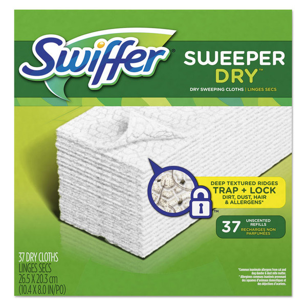 Dry Refill Cloths, White, 10.4 x 8, 37/Box, 4 Boxes/Carton [SKU: PGC82822CT]