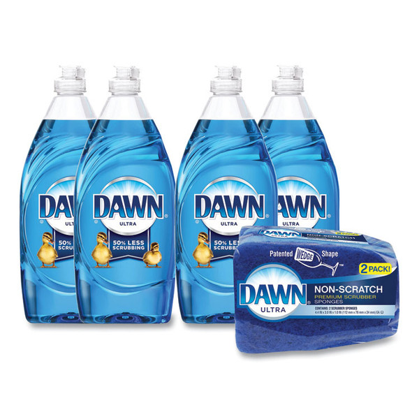 Ultra Liquid Dish Detergent, Dawn Original, 19.4 oz Bottle, 4/Carton [SKU: PGC89271]