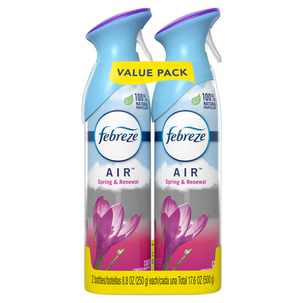 AIR, Spring and Renewal, 8.8 oz Aerosol Spray, 2/Pack [SKU: PGC97805PK]