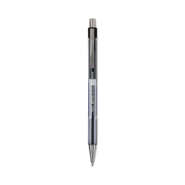 Better Ballpoint Pen, Retractable, Medium 1 mm, Black Ink, Smoke Barrel, Dozen [SKU: PIL30005]