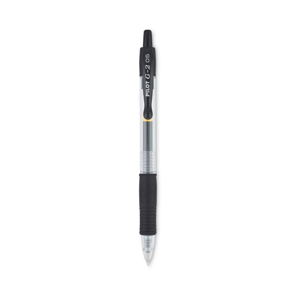 G2 Premium Gel Pen, Retractable, Extra-Fine 0.5 mm, Black Ink, Smoke Barrel, Dozen [SKU: PIL31002]