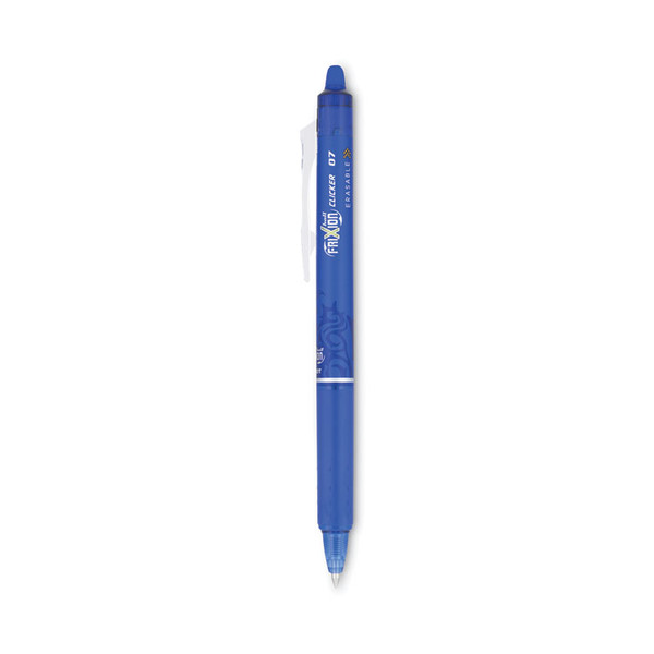 FriXion Clicker Erasable Gel Pen, Retractable, Fine 0.7 mm, Blue Ink, Blue Barrel [SKU: PIL31451]