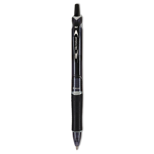 Acroball Colors Advanced Ink Ballpoint Pen, Retractable, Medium 1 mm, Black Ink, Black Barrel [SKU: PIL31821]