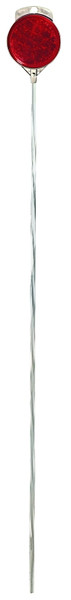 HY-KO DM100R36 Driveway Marker, Aluminum Post, Red Reflector [SKU: ORG8818791]