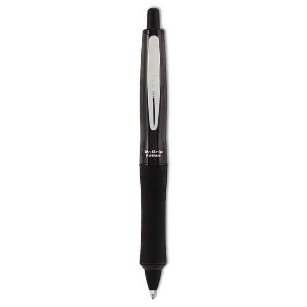 Dr. Grip FullBlack Advanced Ink Ballpoint Pen, Retractable, Medium 1 mm, Black Ink, Black Barrel [SKU: PIL36193]