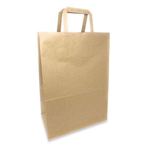 Kraft Paper Bags, 1/6th BBL 12 x 7 x 17, Natural, 300/Bundle [SKU: PTEFH12717]