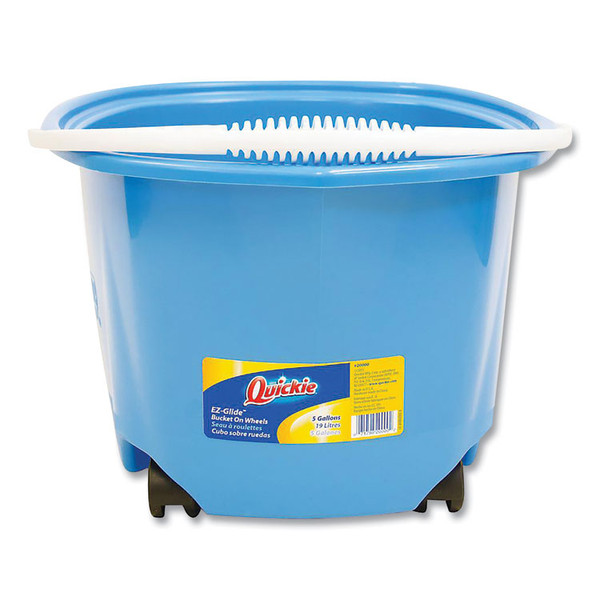 EZ-Glide Bucket on Wheels, 5 qt, Blue [SKU: QCK20000ZQK]